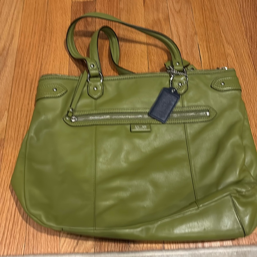 Green coach purse